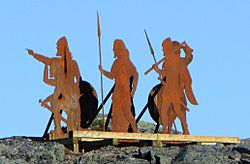 L'Anse aux Meadows, Norse statues
