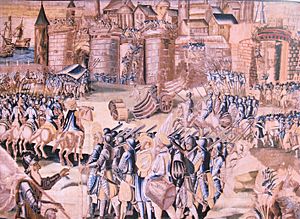 Le Siege de La Rochelle par le Duc d Anjou en 1573.jpg