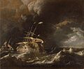 Ludolf Bakhuizen - Dutch Merchant - Ships in a Storm - Google Art Project