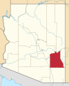 State map highlighting Graham County