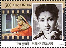 Meena Kumari 2011 stamp of India