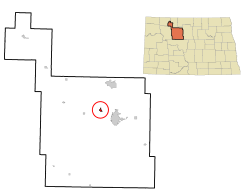 Location of Burlington, North Dakota