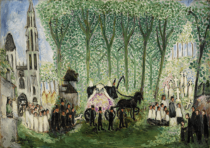 Nils von Dardel - Begravning i Senlis