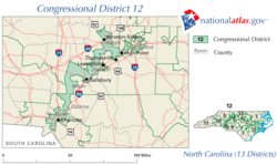 North Carolina 12th Congressional District (National Atlas)