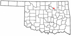 Location of Osage, Oklahoma
