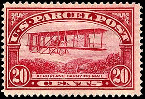 Parcel Post Aeroplane mail 20c 1913 issue