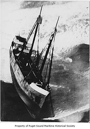 Patterson aground at Cape Fairweather, Alaska 1938