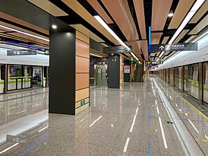 Platform of Dongjiao Memory Station, Chengdu Metro Line 8