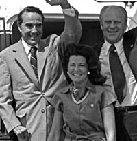 President Ford, Senator Robert Dole and Mrs. Elizabeth Dole - NARA - 7027917 (cropped) (cropped)
