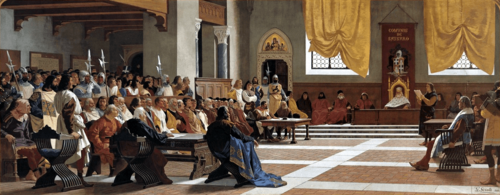 Proclamazione della Repubblica sassarese - Giuseppe Sciuti, 1880 - Sassari, Palazzo della Provincia