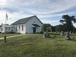 Riggs Union Church and Cemetery from the southeast