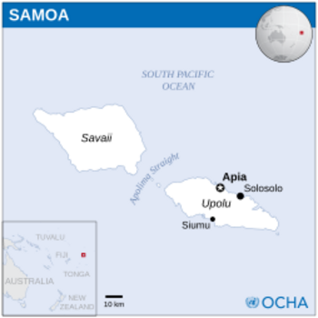 Map of Samoa
