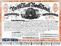 San Francisco Pacific Railroad Bond WPRR 1865