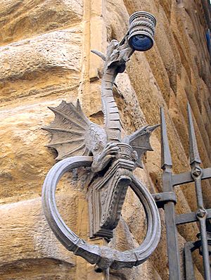 Sconce on the Strozzi palace, Florence