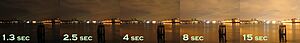 Shutter speed in Greenwich