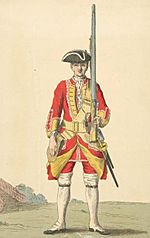 Soldier of 6th regiment 1742