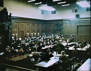 Soviet-called witness addresses the International Military Tribunal