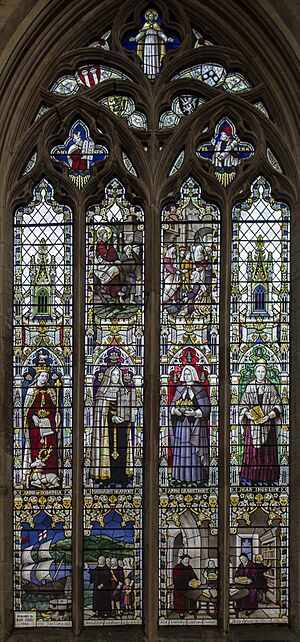 Stained glass window, St Botolph's church, Boston, Lincolnshire (15981610607)