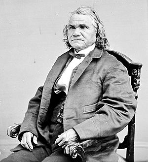 Stand Watie as leader of the Treaty Party of the Cherokee Nation, 1862