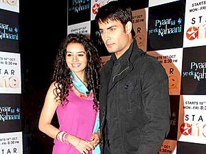 Sukirti Kandpal and Vivian Dsena at the launch of Pyaar Kii Ye Ek Kahaani