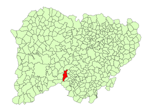 Location in Salamanca