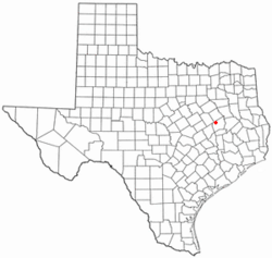 Location of Jewett, Texas