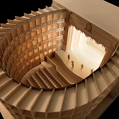 Teatro San Cassiano (1637) wooden model