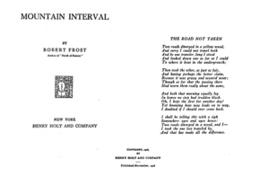 The Road Not Taken - Robert Frost