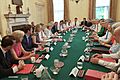 Theresa May's first Cabinet meeting