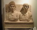 Tombstone, the doctor Claudius Agathemerus and his wife Myrtale, from Rome, about AD 100, Ashmolean Museum (8401778336)