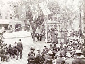 Unveiling of HMS Sirius' anchor