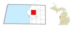 Location within Mason County