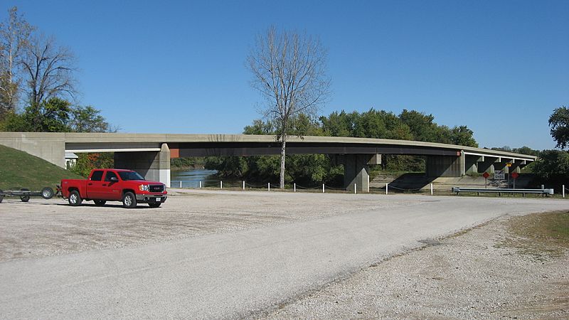 Wabash River bridge at Hutsonville