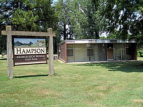 Wilson AR Hampson Museum State Park 58 sign and museum.jpg