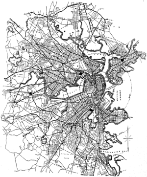 1885 West End Street Railway map