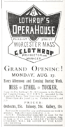 1891 LothropsOperaHouse WorcesterMA ad Light v3 no24