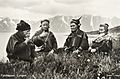 1928 Lyngen Troms Norway group Mountain Sami people Photo pcard