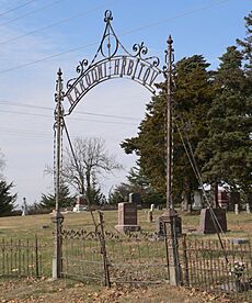 Abie, Nebraska cemetery gate