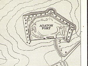 Agaton Fort from Admiralty Chart No 871 Tamar River, Published 1966