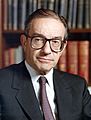 Alan Greenspan color photo portrait