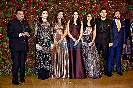Ambani Family at reception of Deepika and Ranveer 2018