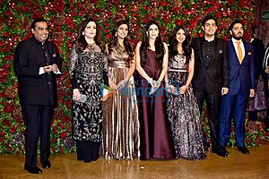 Ambani Family at reception of Deepika and Ranveer 2018