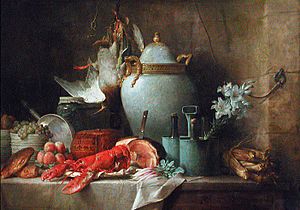 Anne Vallayer-Coster - Vase, Lobster, Fruits and Game