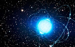 Artist’s impression of the magnetar in the star cluster Westerlund 1