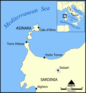 Asinara map