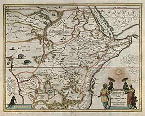 Blaeu Aethiopia Superior vel Interior vulgo Abissinorum sive Presbiteri Joannis Imperium 1640 UTA