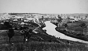 Bremer River, Ipswich, 1872