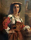 Carl von Blaas - Włoszka w stroju narodowym