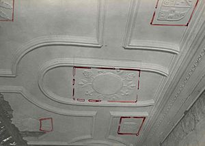 Carnock House Stirlingshire plaster ceiling