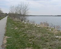 Chalco Lake and trail
